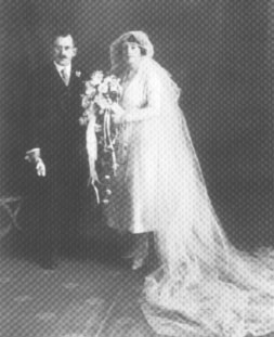 image of Franz Mayer and his wife at their wedding