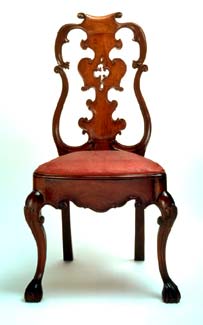 Side Chair Franz Mayer Collection Carved wood with fretwork 1750-1800