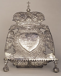 Silver Lectern Franz Mayer Collection  with Hapsburg double-headed Eagle 1700 - 1725 Mexican