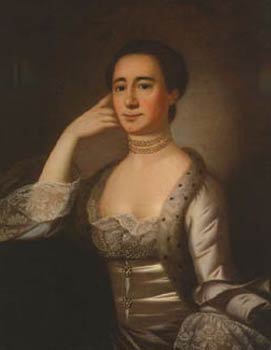 Portrait of Mrs. John Champneys Bayou Bend Collection Jeremiah Theus 1763