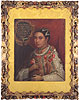 portrait of an indian lady, daughter of a Cacique