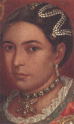 Portrait of an Indian Lady, Daughter of a Cacique -  jewelry large view