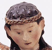 imagen de la cabeza con diadema trenzada